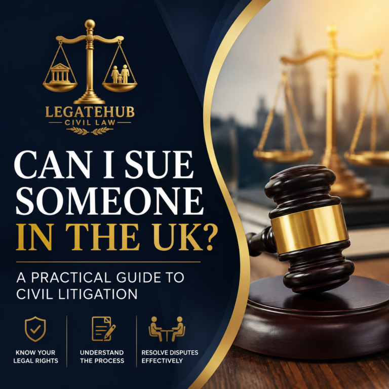 Can I Sue Someone in the UK? A Practical Guide to Civil Lawsuits