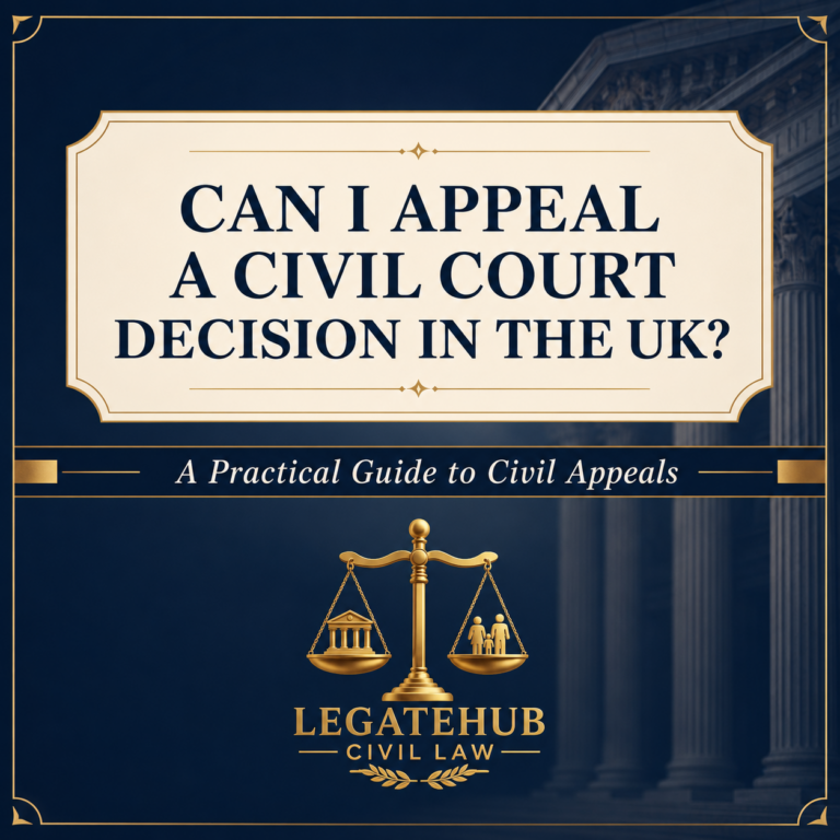 Can I Appeal a Civil Court Decision in the UK?