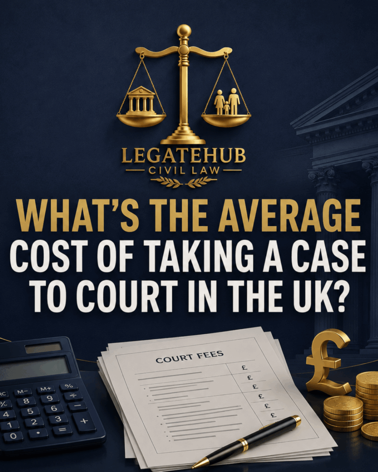 What’s the Average Cost of Taking a Case to Court in the UK?