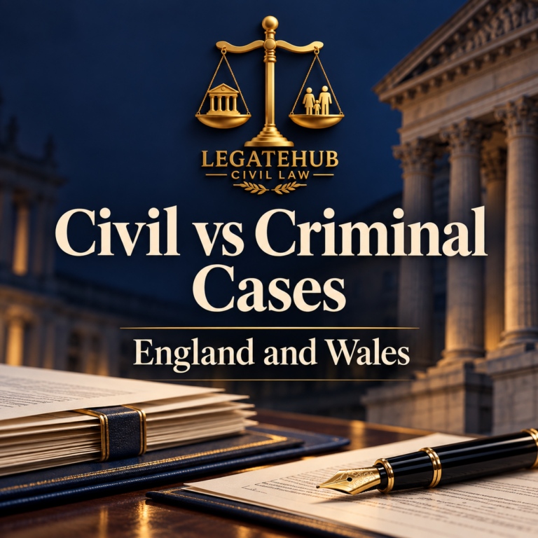 What’s the Difference Between a Civil Case and a Criminal Case in England and Wales?
