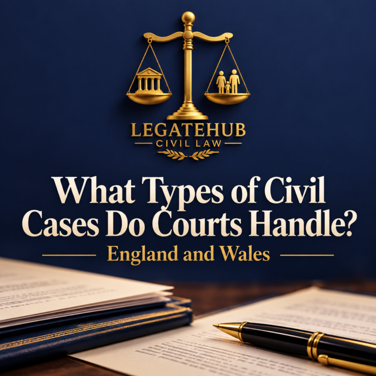 What Types of Civil Cases Do Courts Handle in England and Wales?